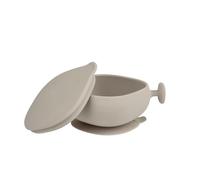 b.box Ciotola a ventosa per neonati + coperchio, base a ventosa solida, impugnatura unica per la massima stabilità, 100% silicone platino, adatta per lavastoviglie, a partire dai 6 mesi