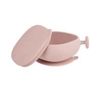 b.box ciotola pappa in silicone con coperchio e ventosa, manico per una presa stabile, 100 % silicone platino, coperchio utilizzabile come tappetino per snack, lavabile in lavastoviglie, dai 6 mesi