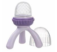 b.box Ciuccio Frutta Neonati in Silicone | Design a Treppiede Facile da Tenere in Mano | Perfetto per Alimenti Freschi o Surgelati | Tappo Incluso | a Partire dai 4 Mesi