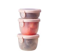 b.box Contenitori per snack (confezione da 3): bicchieri per snack per Bento Box e Lunch Box, contenitori per snack a prova di perdite per bambini, dimensioni 113,4 g e 56,7 g, lavabili in