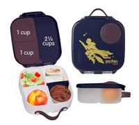 b.box Harry Potter Mini Porta Pranzo | Bento Box a 3 Scomparti (2 a Prova di Perdite) | Lunch Box per Bambini Piccoli | Per Pranzi e Spuntini | Adatto per Conservare Frutta Intera | Senza BPA