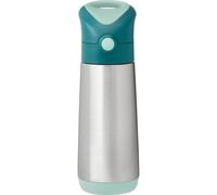 b.box Insulated Drink Bottle thermos con cannuccia Emerald Forest 500 ml