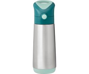 b.box Insulated Drink Bottle thermos con cannuccia Emerald Forest 500 ml