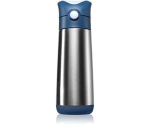 B.Box Insulated Drink Bottle thermos con cannuccia Midnight 500 ml