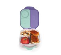b.box Mini contenitore per il pranzo per bambini con 3 scomparti (2 ermetici), ideale per pranzi e snack senza BPA
