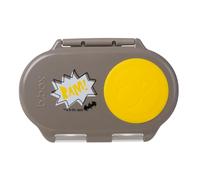 b.box Mini contenitore per il pranzo per bambini con scomparti Batman | Bento Box, 2 scomparti a prova di perdite, contenitore per piatti e snack, spazio per frutta intera, senza BPA