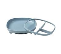 b.box Piatto Ventosa per Bambino 2 in 1 | Piatto a Ventosa | Piatto per Bambino | Separatore rimovibile per adattarsi all'età del bambino | Bordi curvi per un facile ritiro, 6 mesi e +