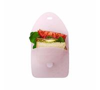b.box Porta Merenda in Silicone | Sacchetto Porta Pranzo Riutilizzabile | Adatto a Microonde, Congelatore e Lavastoviglie | Rosa