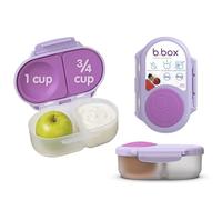 b.box Porta Merenda | Mini Bento Box con 2 Scomparti a Prova di Perdite | Porta Pranzo e Porta Merenda Bambini Scuola | Lunch Box Bambini Adatto a Frutta Intera | Senza BPA