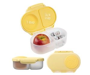 b.box Porta Merenda | Mini Bento Box con 2 Scomparti a Prova di Perdite | Porta Pranzo e Porta Merenda Bambini Scuola | Lunch Box Bambini Adatto a Frutta Intera | Senza BPA