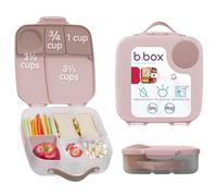 b.box Porta Pranzo Jumbo a 4 Scomparti (2 a Prova di Perdite), Lunch Box con Divisorio Rimovibile | Bento Box con Ghiacciolo | Ideale per la Scuola | Da 3+ | Capacità 2L