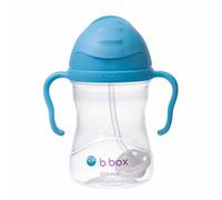 b.box Tazza con Cannuccia | Bicchiere con Cannuccia Bambino | Coperchio Scorrevole, Cannuccia Ponderata, Antigoccia e Ergonomica | Senza BPA, Lavabile in Lavastoviglie | 6+m | 240 ml