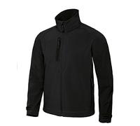B&C Collection Softshell X-Lite Softshell da Uomo con Zip e Cappuccio - Nero (2XL)