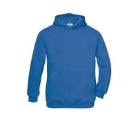 B&C Felpa in Cotone con Cappuccio Interno Felpato Senza Zip da Bambino BCWK681