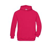 B&C Felpa in Cotone con Cappuccio Interno Felpato Senza Zip da Bambino BCWK681