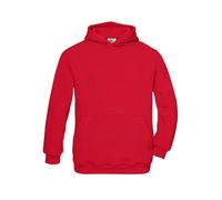 B&C Felpa in Cotone con Cappuccio Interno Felpato Senza Zip da Bambino BCWK681
