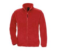 B&C Pile Zip Intera Poliestere Felpa con Tasche Uomo Collo Alto Lupetto BCFU703