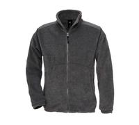 B&C Pile Zip Intera Poliestere Felpa con Tasche Uomo Collo Alto Lupetto BCFU703