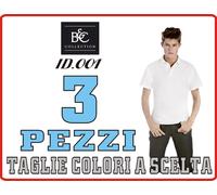 B&C Polo Cotone ECONOMICA STOCK pezzi 3 a 100 Maglia UOMO Manica Corte 20 COLOR#