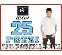 B&C Polo Cotone ECONOMICA STOCK pezzi 3 a 100 Maglia UOMO Manica Corte 20 COLOR#