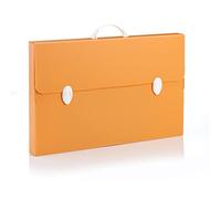 B-Case Valigetta Every Line Pastel Arancio Pastello in Polipropilene Alveolare, Formato 36.5 x 56.5 x 5.5 Cm, Maniglia Arrotondata e Due Chiusure Bianche, Adatte a Contenere Riga da 60 Cm