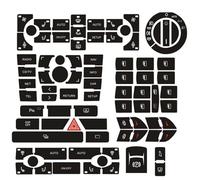 B Compatibile Con A8 D3 2002 2003 2004 2005 2006 2007 2008 2009 Auto Climatizzatore Pulsante Riparazione Decalcomanie Adesivi Pomello Interruttore Accessori