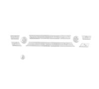 B Compatibile Con BMW Per X5 F15 2014 2015 2016 2017 2018 Auto Controllo Centrale CD Pulsante Scorciatoia Digitale Pulsante Aria Condizionata Adesivo Decorativo Toppa