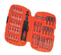 B&D A7039 Set 45 Pz Cacciavite A Cricchetto Inserti Corti E Lunghi Chiavi A Buss