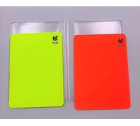 B+D Cartellini Gialli e Rossi - Cartellini disciplinari di Dimensioni internazionali ridotte