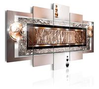 B&D XXL - Quadro in Vetro Acrilico da Esterno Astratto 5 Pezzi - Quadri Moderni per Bagno e Cucina - Pannelli Decorativi Elastico per Esterni e Soggiorno - Decorazione da parete e Giardino