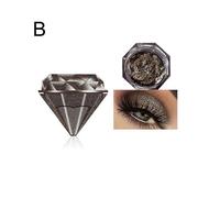 (B)Diamond Glitter Eyeshadow Makeup for Women Shimmer Sparkle Eyeshadow Waterproof