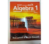 B.E.S.T. Standards for Math Algebra 1 Textbook with CalcChat and CalcView, Volume 2, Florida Edition, Paperback