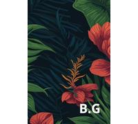 B.G Initials: Lined Notebook with Personalized Name Initials