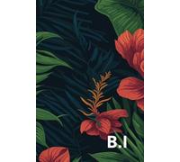 B.I Initials: Lined Notebook with Personalized Name Initials