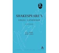 B. J. Sokol Shakespeare's Legal Language (Copertina rigida)