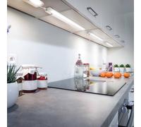 B.K.Licht - Lampada sottopensile cucina LED con interruttore on/off, regolabile da bianco caldo a bianco neutro, estensibile, lampada led sottopensile, 54,7x6,1x2,4 cm, bianco