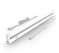 B.K.Licht - Lampada sottopensile cucina LED con interruttore on/off, regolabile da bianco caldo a bianco neutro, estensibile, lampada led sottopensile, 54,7x6,1x2,4 cm, bianco