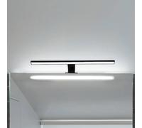 B.K. Licht Luce per specchio a LED Bill, L 60 cm, nero, metallo, 4.000 K B.K. Licht