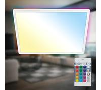 B.K.Licht Pannello LED 42x42 cm - 22W, 3000lm, dimmerabile, telecomando, CCT, RGB, bianco
