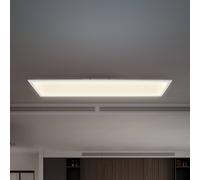 B.K.Licht Pannello LED, lunga 1m, Dimmerabile, Luce calda, neutra, fredda CCT, Telecomando incluso, 24W, 2.200Lm, timer, Luce notturna, 1000x250x63 mm