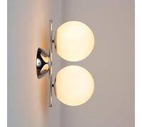 B·LED BARCELONA LED - Applique a parete doppia sfera cristallo VIC 150" - E27 - Ø 15cm