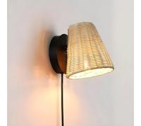 B·LED BARCELONA LED Lampada da parete in vimini Blind