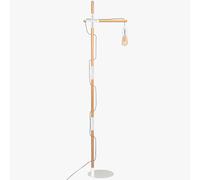 B·LED BARCELONA LED Lampada da terra in legno e alluminio Natural Wood.