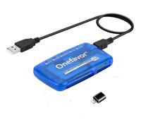 (B) Lettore/scrittore di schede SmartMedia, adattatore universale USB multi-scheda tutto in uno, hub sottile