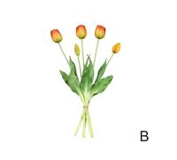 (B)Light luxury high-end feel White tulip ornament Fake flower decoration