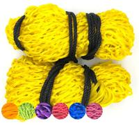 B living - Borsa a rete per equitazione Daisy con fori in rete extra forti per cavalli avidi. Accessori per cavalli Haylage e balle di fieno, 2 reti da fieno per cavalli (giallo, 50 cm)
