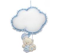 B&M COCCARDA NASCITA ORSO NUVOLA (AZZURRO)