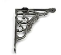 B&M - Coppia di staffe da parete Singer Corp in ferro antico, 17,8 x 19,1 cm