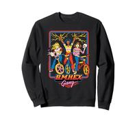 B.M.Hex Gang Girl Bike Retro Vintage Funny Adult Humor Felpa