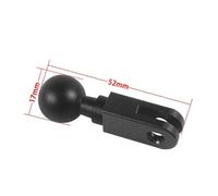 (B Mount per GoProAuto) Mini adattatore per testa a sfera da 17 mm con clip per GoPro Hero 10 9 8 DJI